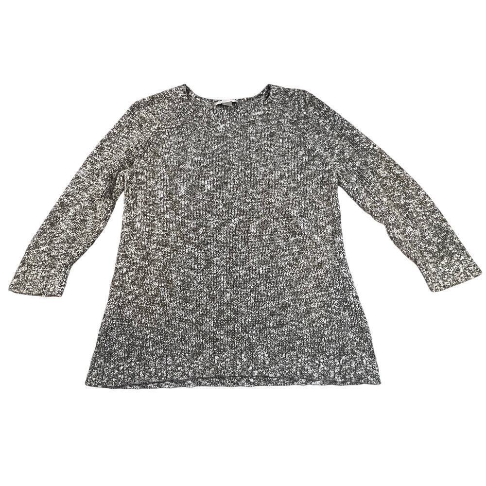 Christopher‎ & Banks Gray Marled Knit Sweater Women’s XL